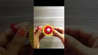 Rakhi Making  DIY Handmade Rakhi #shorts #youtubeshorts #art