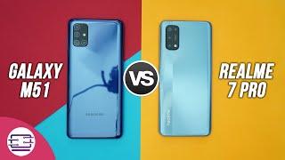 Samsung Galaxy M51 vs Realme 7 Pro Comparison- Camera Display Software Performance and Battery