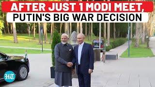After Just 1 Meeting With PM Modi Putins Major Ukraine War Decision With India Link  Russia