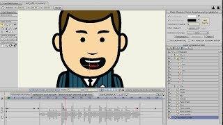 Автоматический липсинг анимация рта и запись звука в Anime Studio Pro Moho