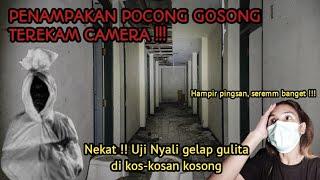 SEREM ‼️ SOSOK POCONG TEREKAM CAMERA SAAT UJI NYALI PAKAI CCTV DIKONTRAKAN 1000 PINTU