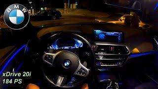 2021 BMW X3 xDrive 20i 184 PS TOPSPEED NIGHT POV DRIVE MAINZ 60 FPS