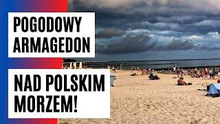 GROZA nad Bałtykiem TURYŚCI musieli szybko UCIEKAĆ z plaży  FAKT.PL
