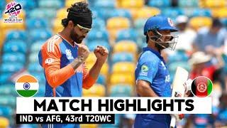 India vs Afghanistan T20 World Cup Highlights  ICC World Cup 2024  IND vs AFG Highlights