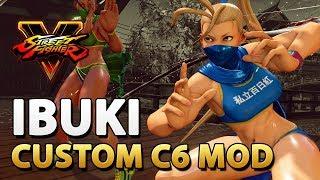 Ibuki C6 With Metallic Dragon Cape - Street Fighter V Mod