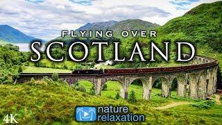 FLYING OVER SCOTLAND Highlands  Isle of Skye 4K UHD Drone Film + Healing Music for Stress Relief