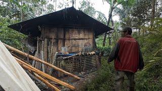 SUASANA SORE DI DESA HUJAN DERAS SIANG MALAM DI RUMAH PINGGIR TEBING PEDESAAN SUNDA JAWA BARA