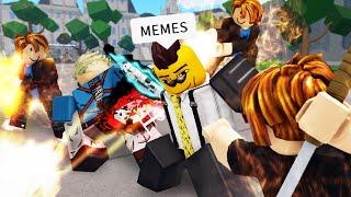 ROBLOX Ultimate Battlegrounds Funny Moments MEMES 