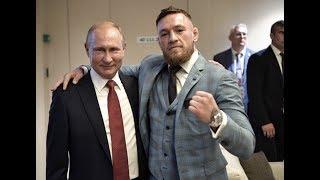 Conor McGregor meets Vladimir Putin at 2018 World Cup Final