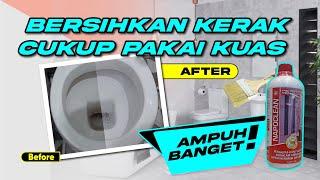 HITUNGAN DETIK  BERSIHKAN NODAKERAK KAMAR MANDI SUPER MUDAH DENGAN NAPOCLEAN