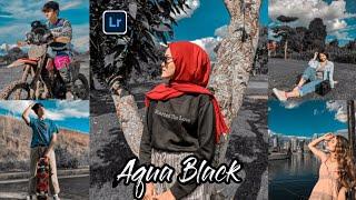 Tutorial edit foto ala selebgram aqua & black di aplikasi lightroom