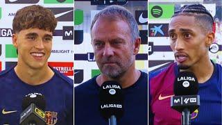 BARCELONA PLAYERS STATEMENT AFTER THE MATCH  HANSI FLICK RAPHINHA CUBARSI  BARCELONA NEWS TODAY