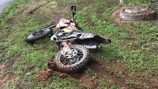 KTM EXC 520 Dirt Burn Out Dig Trench
