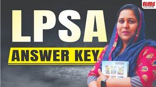 LPSA ANSWER KEY  AIMS STUDY CENTRE PALAKKAD