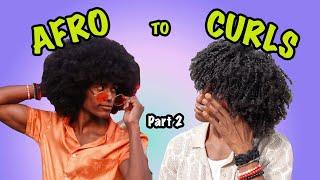 Afro To Curls  Finger Coils Tutorial Pt. 2