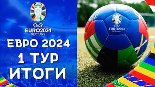 Чемпионат Европы 2024  Итоги Первого тура  ЕВРО 2024