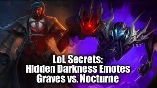 LoL Secrets Hidden Darkness Emotes Graves vs. Nocturne