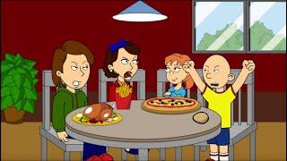 Caillou Destroys The Breakfast TableGrounded