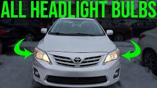 How to Replace Headlight Bulbs - Toyota Corolla 2009-2013