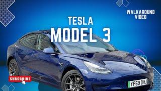 2019 Tesla Model 3 Standard Range Plus Saloon 4dr Electric Auto 241 bhp Walk around video YF69DHJ