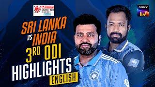 3rd ODI  English  Highlights  India Tour Of Sri Lanka  7th August 2024