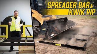 DIGGA Spreader Bar and Kwik Rip for Mini Loaders and Skid Steers  Digga Australia