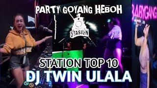 FUNKOT HITS  CEWEK JOGET BIKIN HEBOH STATION TOP 10 SURABAYA  DJ TWIN ULALA