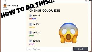 How to change text color and size Must read in the comment section  super tank rumble