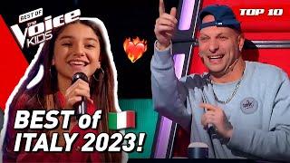 BEST BLIND AUDITIONS of The Voice Kids ITALY 2023 ️  Top 10