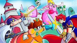 Chrom and Roy vs Peach and Daisy  Fight Animation