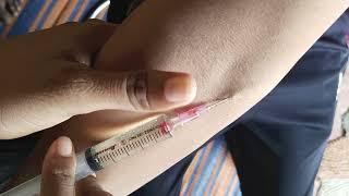 ️IV estateIntravenous administrationनस मे इंजेक्शन लगानाns me sui kaise lgaye#viral#medical