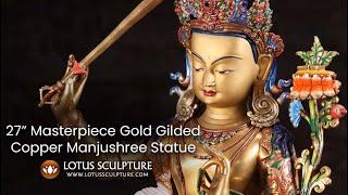 27 Bodhisattva Manjushri Statue with Sword www.lotussculpture.com