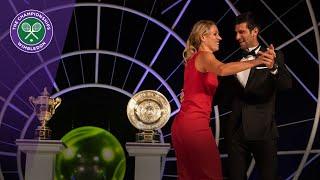 Novak Djokovic and Angelique Kerber dance at Champions Dinner