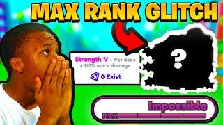 INSANE MAX RANK *GLITCH* PET SIMULATOR X UPDATE 1 - FANTASY WORLD