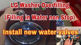 How to Fix LG Washer Will NOT Stop Filling With Water  Overfilling Issue  Model WM2487HRM