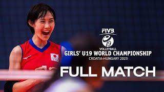 JPN vs.THA  - Full Match  Girls U19 World Championship  Quarter Final