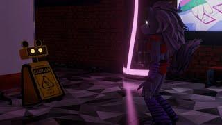 Roxy encounters wet floor bot  FNaF Security Breach Animation HD