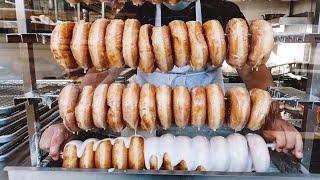 This shop makes 500 donuts by hand everyday - delicious desserts no talking