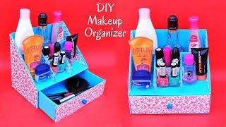 DIY  How to make Makeup Organizer with cardboard box  Best out of waste