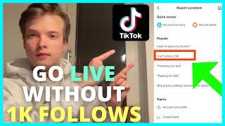 How To Go Live On TikTok Without 1000 Followers EASY 2024