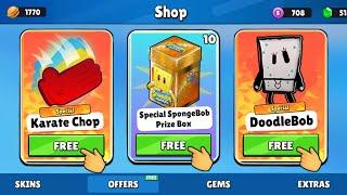 How to Get *FREE* Karate Chop Emote & Special SpongeBob Prize Box - Stumble Guys