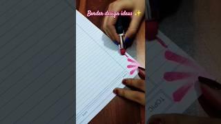 Project decoration ideas Border designUsing expired lipstick  #shorts #viral #filedecorationidea