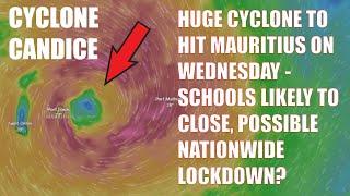 Massive Cyclone Candice to hit Mauritius next week - schools closed?