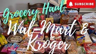 Walmart & Kroger Grocery Haul  Pantry Restock #groceryhaul