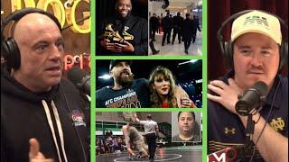 Joe Rogan & Shane Gillis Killer Mike Conspiracy NFL & Taylor Swift and Dads Attacking Kid Wrestlers