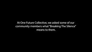 Breaking the Silence #IDAHOBIT2020  One Future Collective