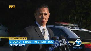 Authorities provide update on Beverly Crest shooting that left 3 dead