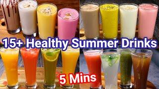 15+ Healthy Refreshing Summer Drinks Recipes in 5 Mins  Cooling Summer Beverages in Minutes