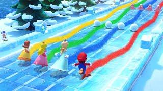 Mario Party 10 Minigames - Mario Vs Daisy Vs Peach Vs Rosalina Master Difficulty