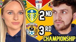 CHAMPIONSHIP PREDICTIONS 2324 WITH MY SISTER